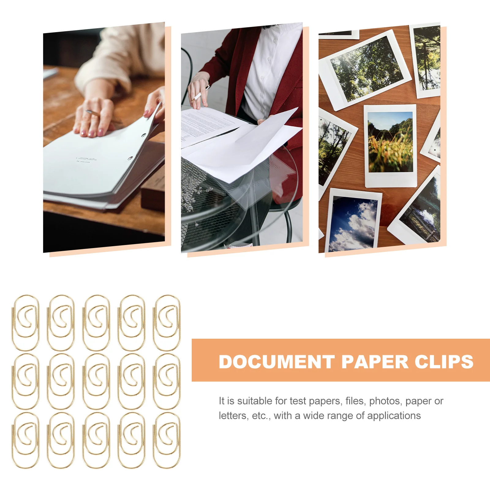 100 Pcs Decorative Paperclips Heart-shaped Scrapbook Gifts Multi-use Multipurpose Student