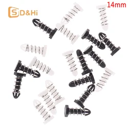 10pcs 14mm Plastic Nail Cooling Fan Spring Nails Heat Sink Clips