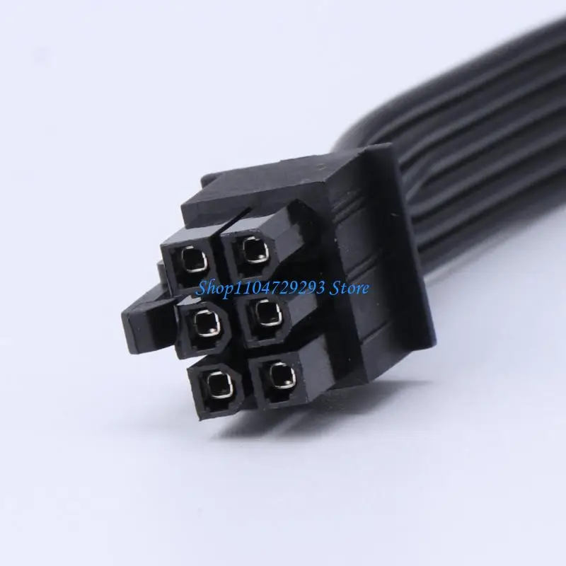 Y2GD Graphics Card Mainboard Power Supply 6Pin Module Cable Flat Power Cable 6Pin Male To Male Modular Cord 18AWG Copper Wire