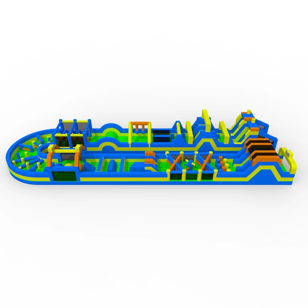 Large Inflatable Games Giant Inflatable Playground  Obstacle Course Climbing Wall Slide Jumping Bed