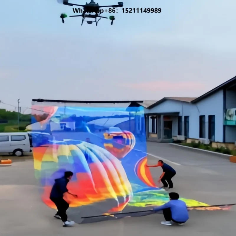 Flexible Sky Fly Flag LED Advertisement Screen P15 P20 P25 Transparent Flying LED Display  Text Hoisting Outdoor Events