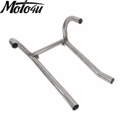 Testata di scarico anteriore in acciaio inossidabile per moto Cafe Racer da 38mm per BMW R75 R80 R90 R100