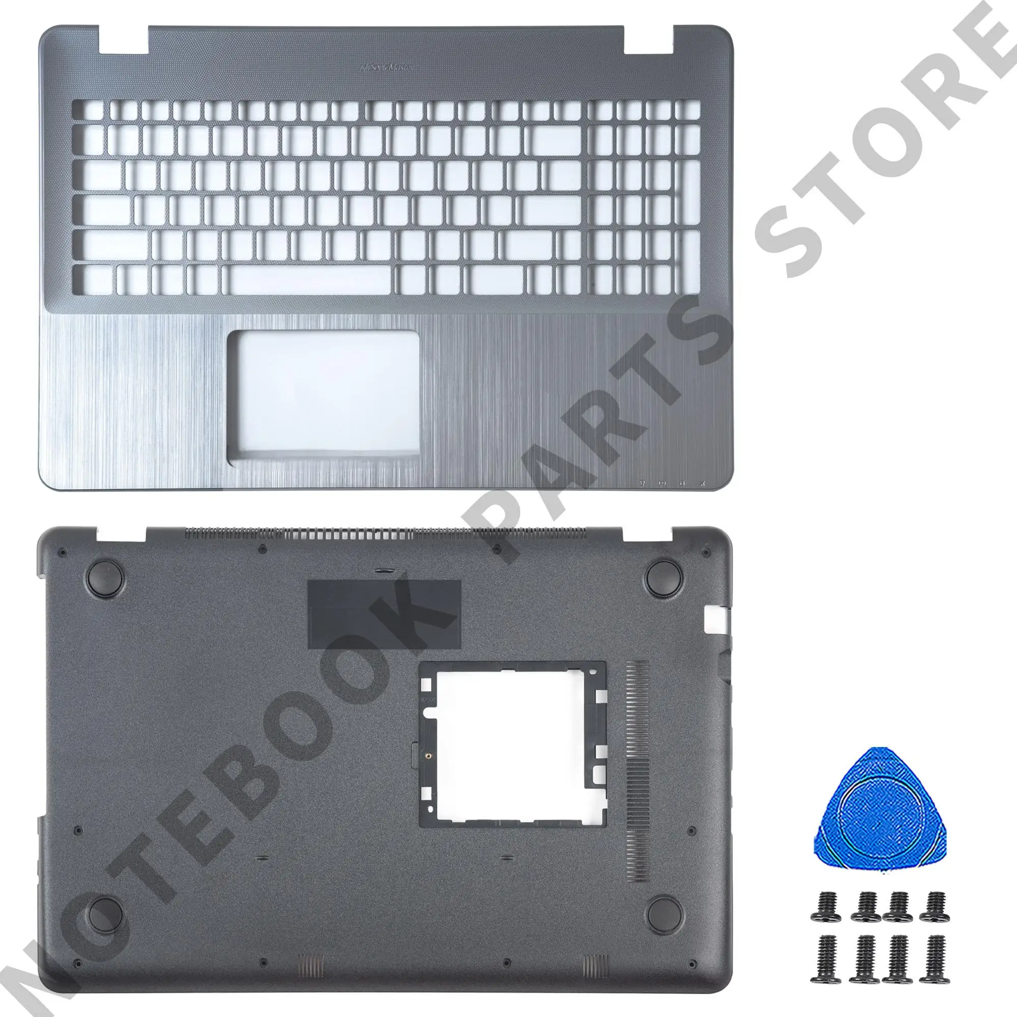 Palmrest+Bottom Case For X542 X542U X542UR FL8000U X542BA R542UA A580 F580 Gold Bule-Gray A set English Layout