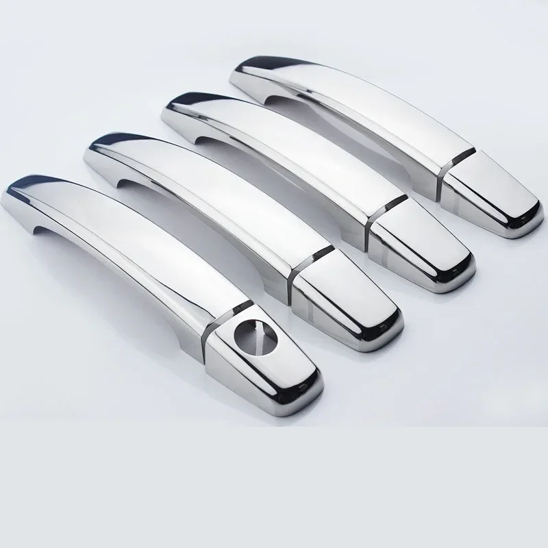 Car Styling 8Pcs ABS Chrome Door handle Protective covering Cover Trim for 2006-2018 Chevrolet Captiva