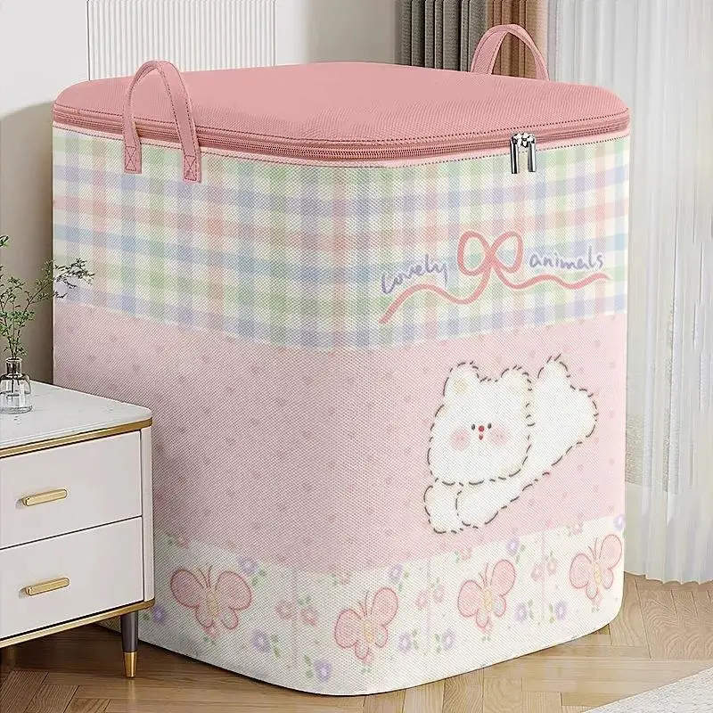 

Вместительная сумка для хранения вещей, утолщенная, влагонепроницаемая, для хранения одеял и одежды, для организации и хранения вещей в доме