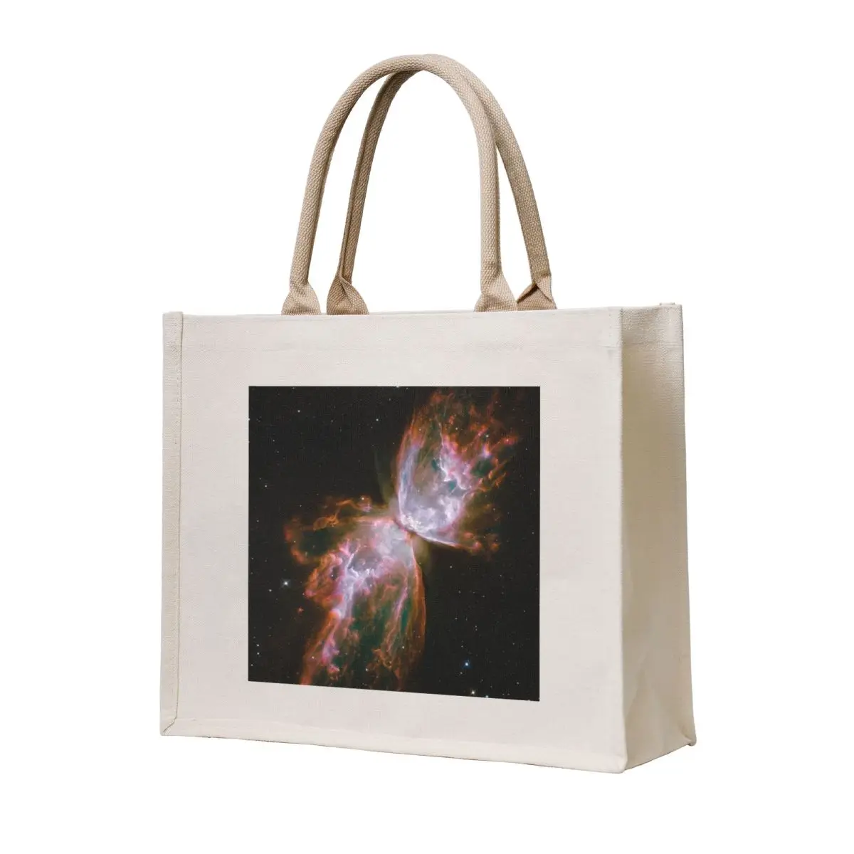 

Butterfly Nebula Tote Bag custom canvas bag tote bag university shopping bags foldable custom tote