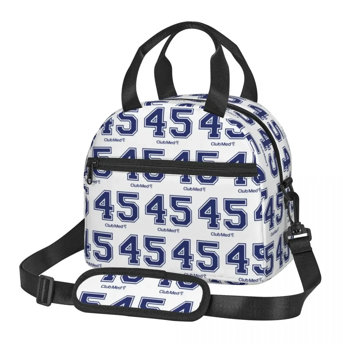 Number 45 Club Med Insulated Lunch Bag for Women Children Leakproof Food Boxes Thermal Lunch Box Tote
