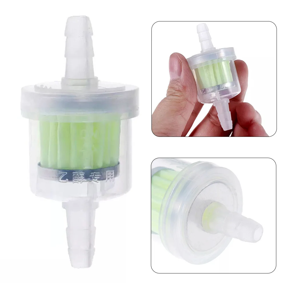 Gasoline Fuel Filter Fuel Filter Oil Filter Petrol Liquid Scooter Gasoline Universal 1Pcs ABS Green Paper Core