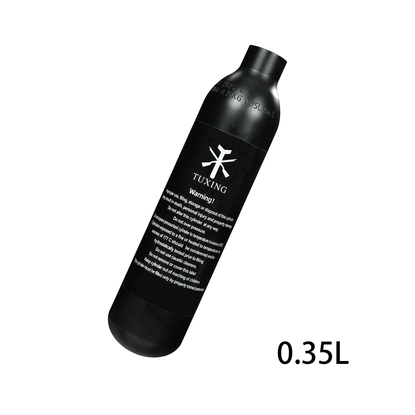 Imagem -05 - Tuxing Cilindro de Alumínio Tanque de ar o Oxigênio Co2 Garrafa Tanque de Enchimento Mergulho M18 1.5 3000psi 200bar 0.35l 350cc de Alta Pressã