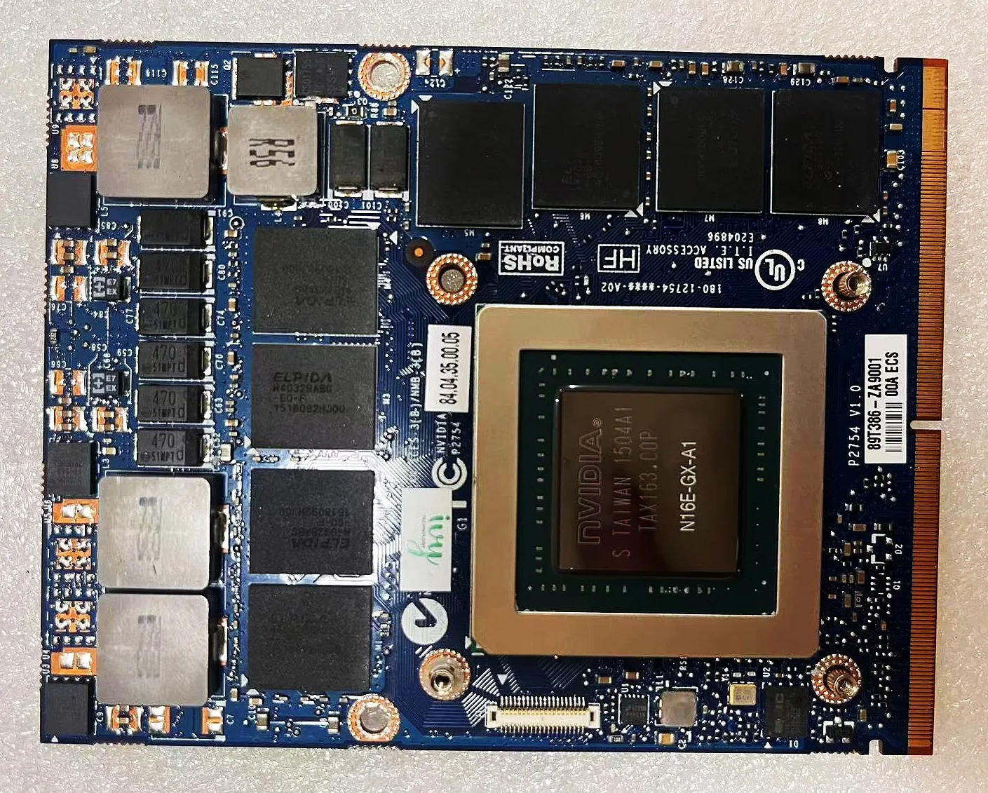 Imagem -02 - Gtx 980m Placa Gráfica N16e-gx-a1 8gb Gddr5 Mxm para Dell 18 M18x r2 r3 r4 Alienware Msi hp Clevo com X-bracket Gtx980m
