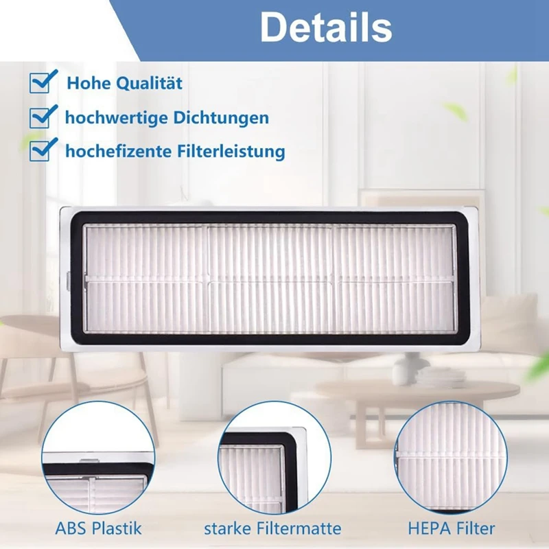 JDZD Для Dreame L10s Ultra / L10 Ultra / Xiaomi X20+ Основная боковая щетка Hepa-фильтры Швабра Ткань Мешки для пыли Робот-пылесос