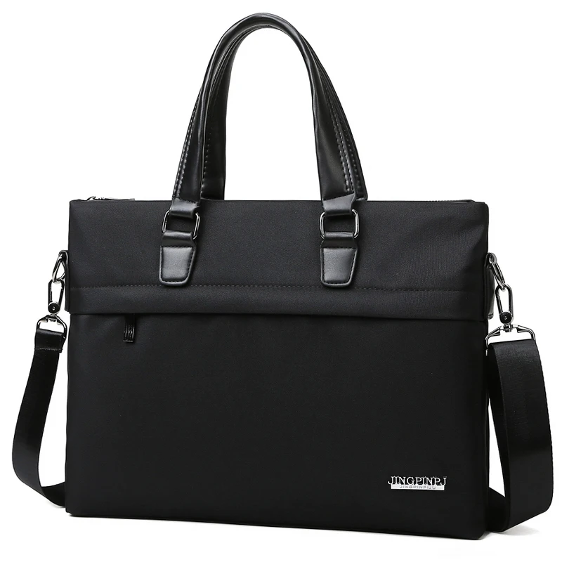 

New men's bag cross business casual handbag nylon Oxford cloth bag shoulder crossbody bag briefcase leather briefcase