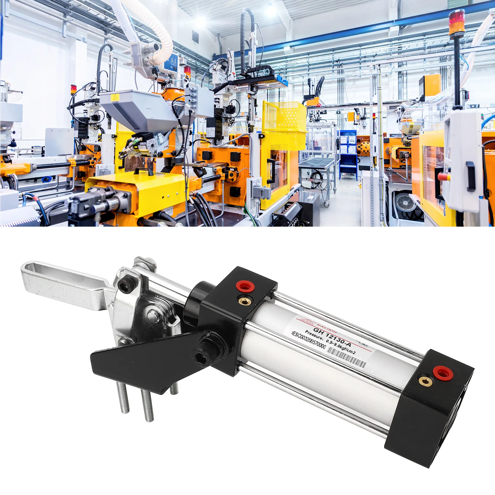 

Cylinder Pneumatic Clamp Pneumatic Clamp 227kg Clamping Force Air Cylinder Pneumatic Hold Down Clamp Accessory Pneumatic Clamp