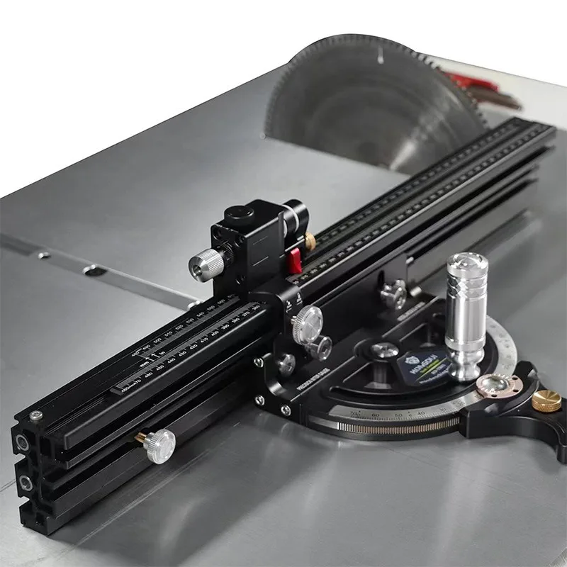 Woodworking table worktable scale push table saw support limit ruler modified push table DIY auxiliary tools