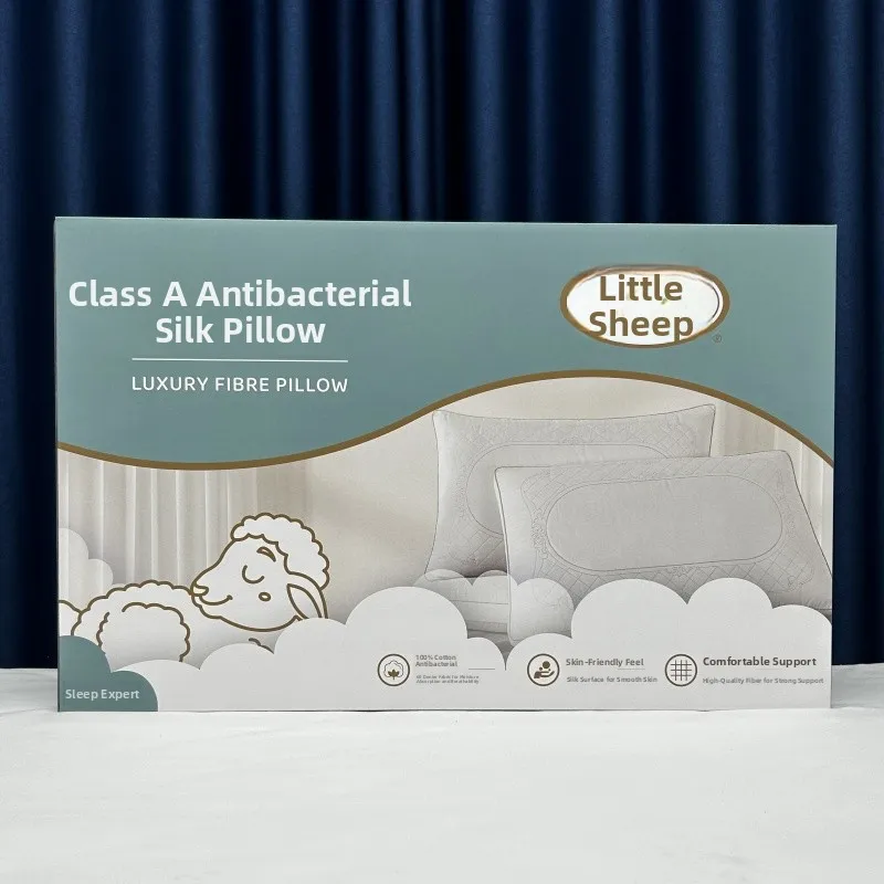 

Skin-friendly Antibacterial Silk Pillow Core Cotton Medium High Single Person Pillow Rectangular ape Double Layer Proc