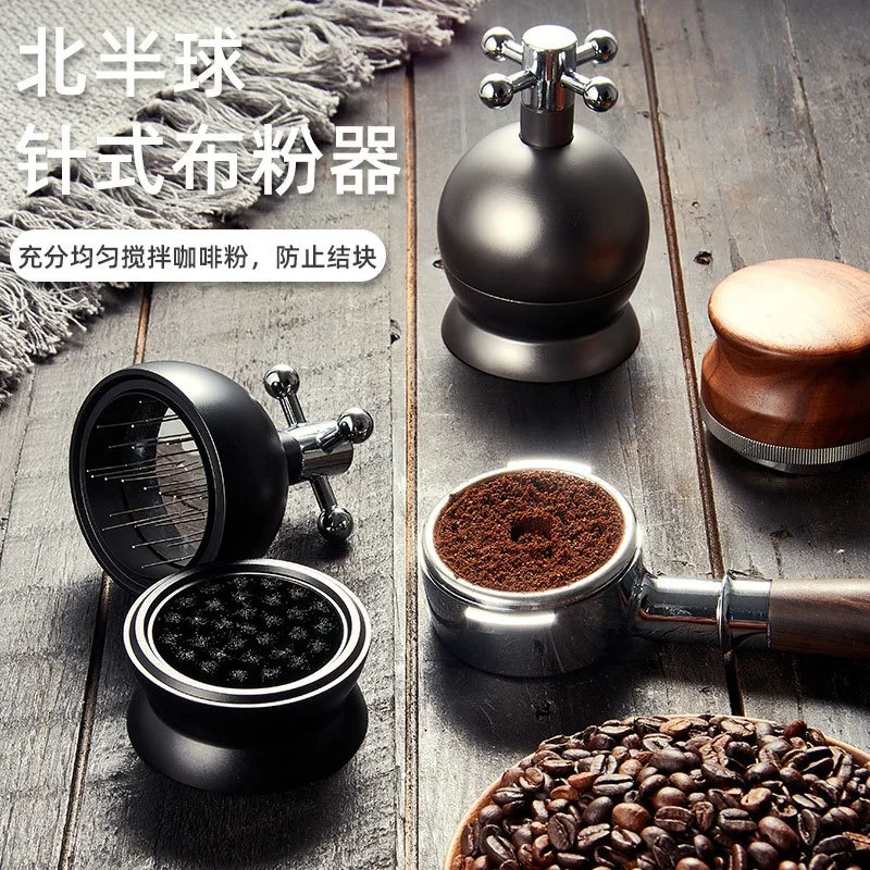 Coffee Needle Type Coffee Distributor 51/53/58mm Rotating Caking Spreading Powder Needle Coffee Appliance Stirring Face Powder