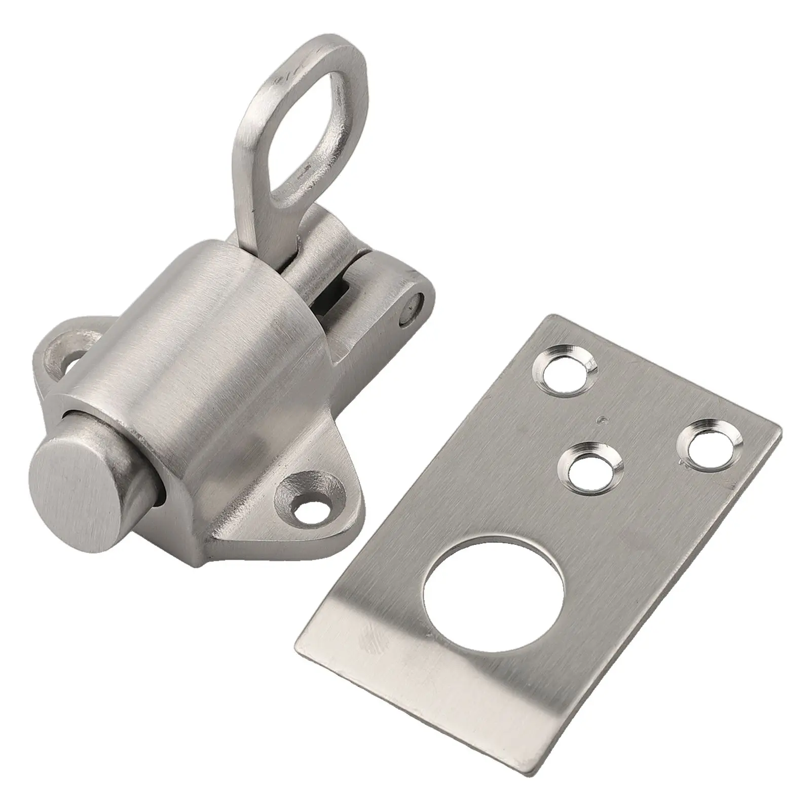 Chiusura automatica per porta con chiusura automatica in acciaio inossidabile, sicura e sicura, adatta per porte, armadi, corridoio, WC, cucina