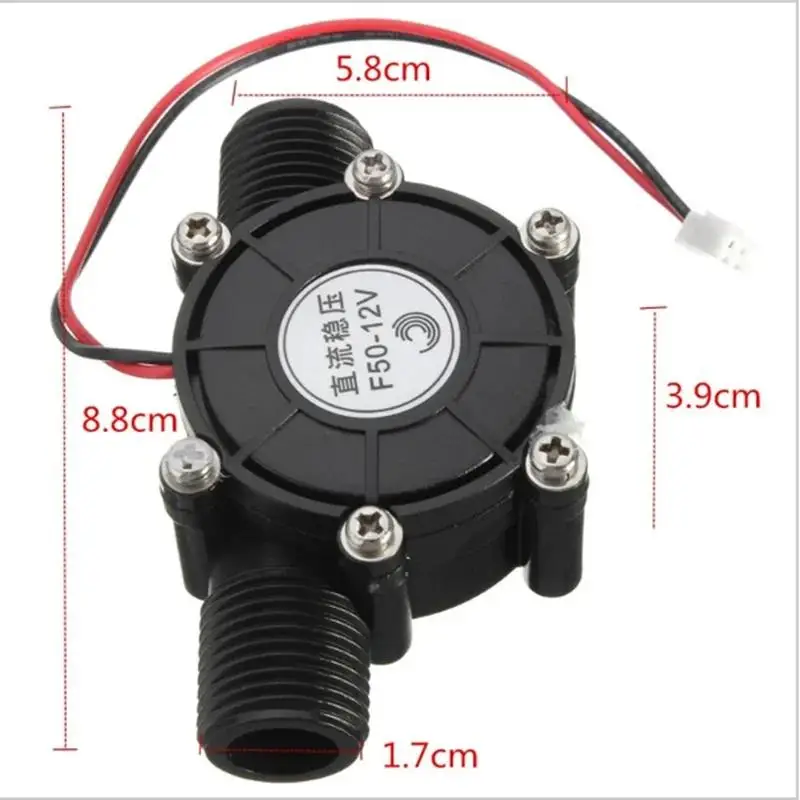 Newest Hot 1PC 80v/12v /5V 10W DC Micro Hydro Generator Tap Water Flow Hydraulic DIY 1/2 Inch Alternative Energy Generators