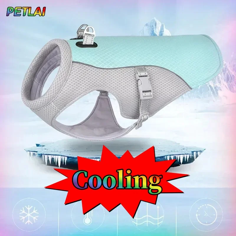 

Cat Dog Cooling harness vest Breathable Cold sensation Heat-Dissipating Summer outdoor walk Heat-Resistant pet Summer clothes