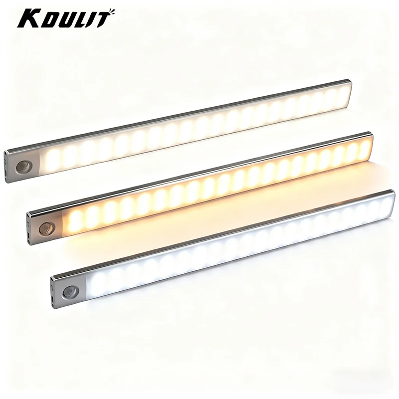 

Motion Sensor Night Light, USB Rechargeable Wireless LED Closet Light, Automatic Wardrobe Cabinet Kitchen Bedroom Corridor Stair