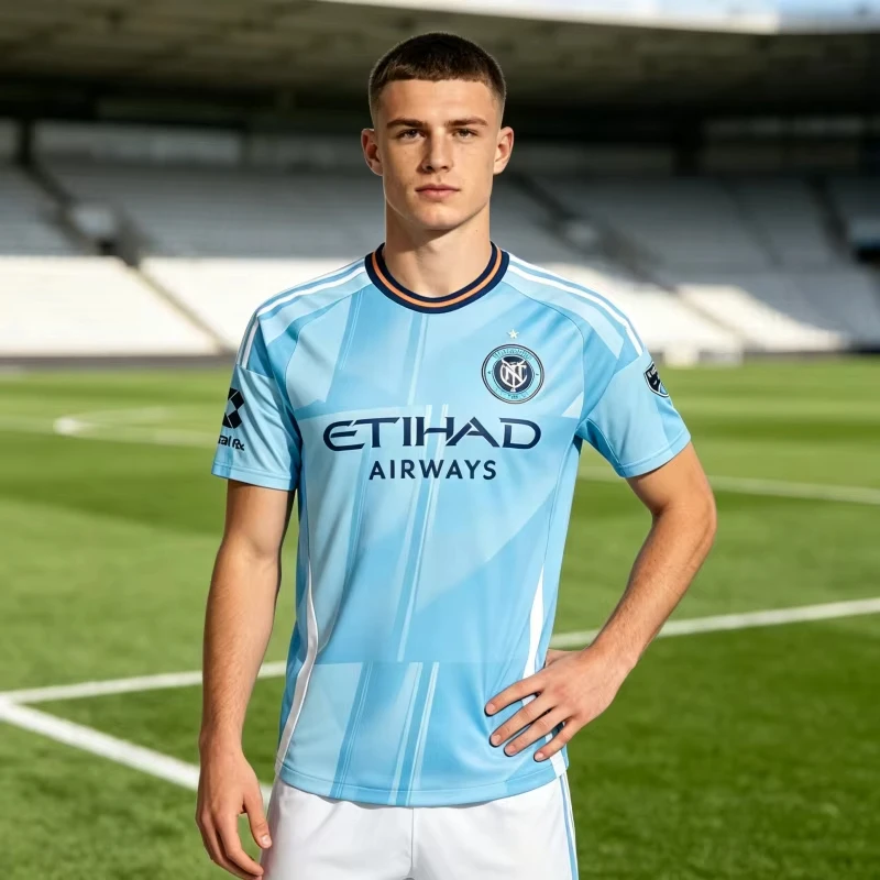 2026 Summer New Fashion New York Soccer Jersey Men's Women Quick Drying Breathable Football Fan T-shirt Sports Family Kids Tees