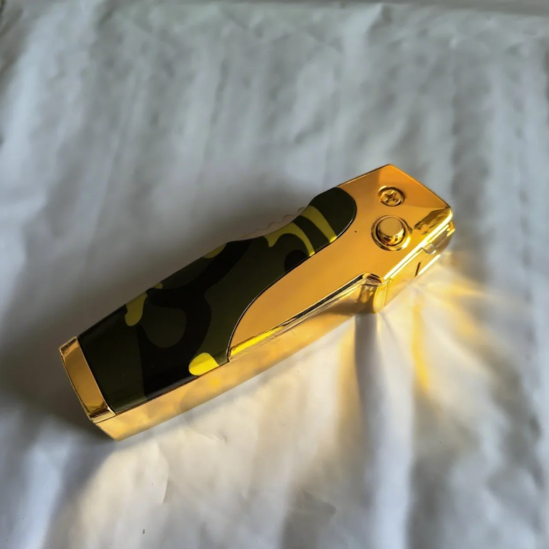 

Metal outdoor high-quality gas lighter windproof blue torch is an important tool for men's camping survival