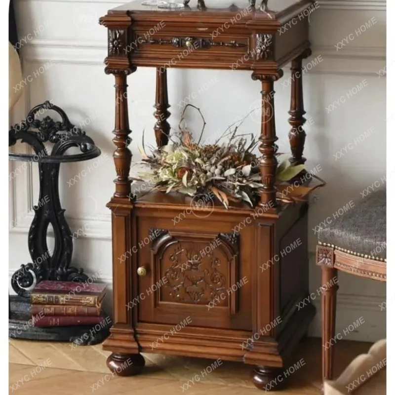 XX Wind Solid Wood Bedside Cabinet Master Bedroom Storage Locker Can be Customized