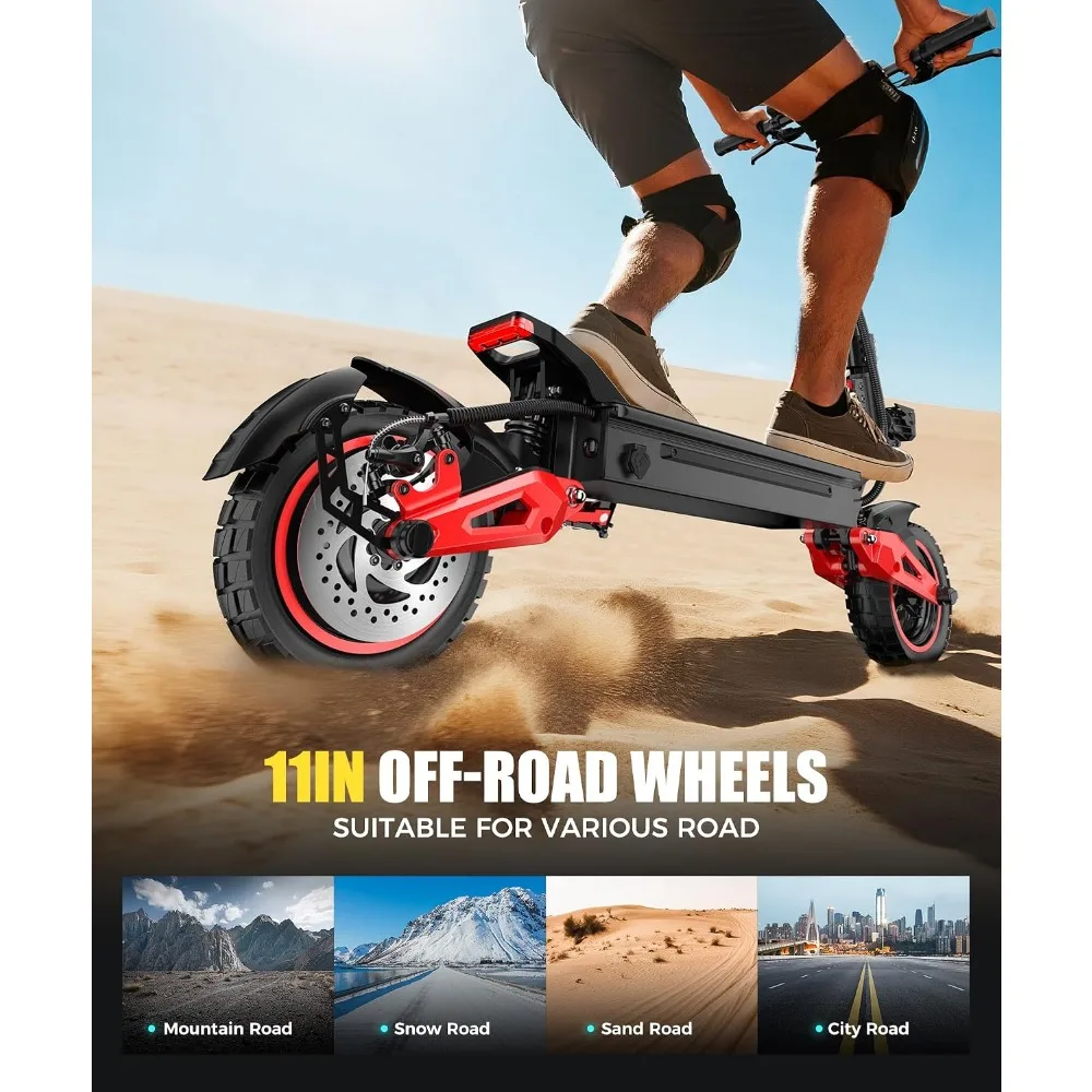 1600W High Speed Off-Road Electric Scooter for Adults, 40 MPH Top Speed