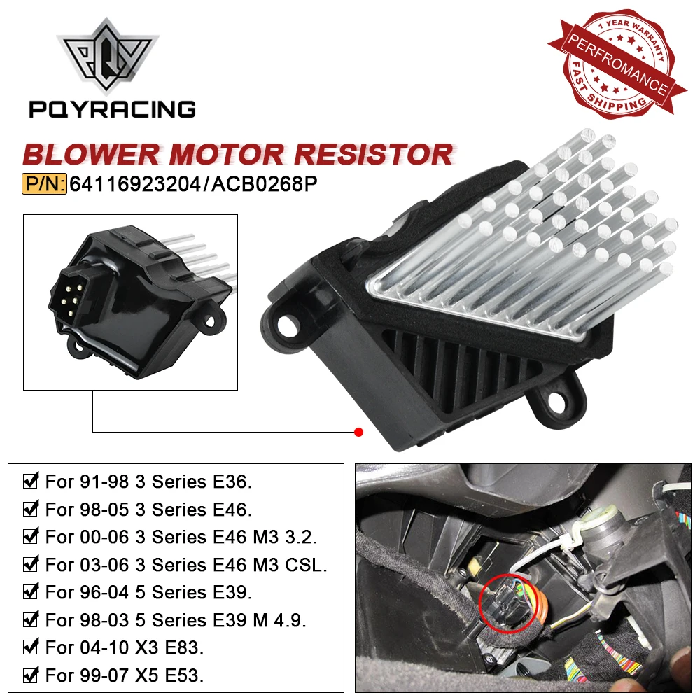 High Quanlity Final Stage Car Heater Blower Motor Resistor for BMW E46 E39 X5 X3 64116923204 64116929486 64118385549 64118364173