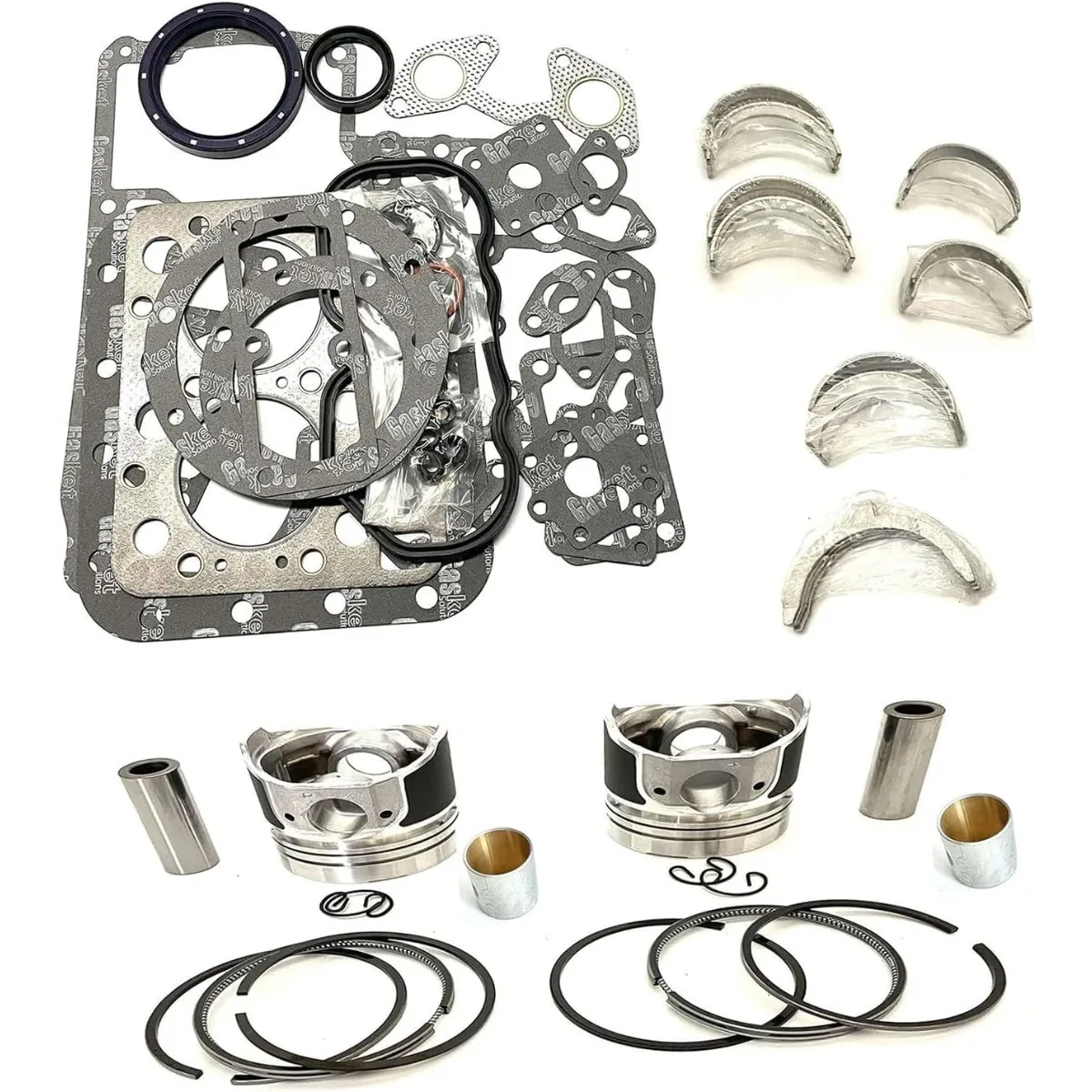 

Overhaul Rebuild Kit (Piston set + Cylinder Liners + bearing set) For Kubota Z751 Engine