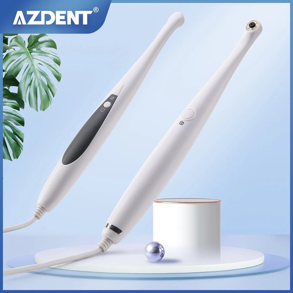 AZDENT USB Intraoral Camera Magnetic Holder 1/4 CMOS Lens 6 white LED Lights 13.0 Mega Pixels Intra Oral Camera Dentistry Tool