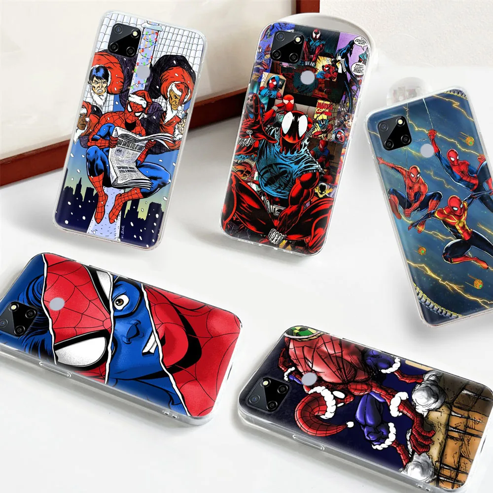 Transparent Phone Case for LG V60 THINQ5 G8 G8x ThinQ K9 VELVET Stylo 6 V40 V50 K30 K42 K62 Q61 Q60 Q61 Q52 D-11 spider man