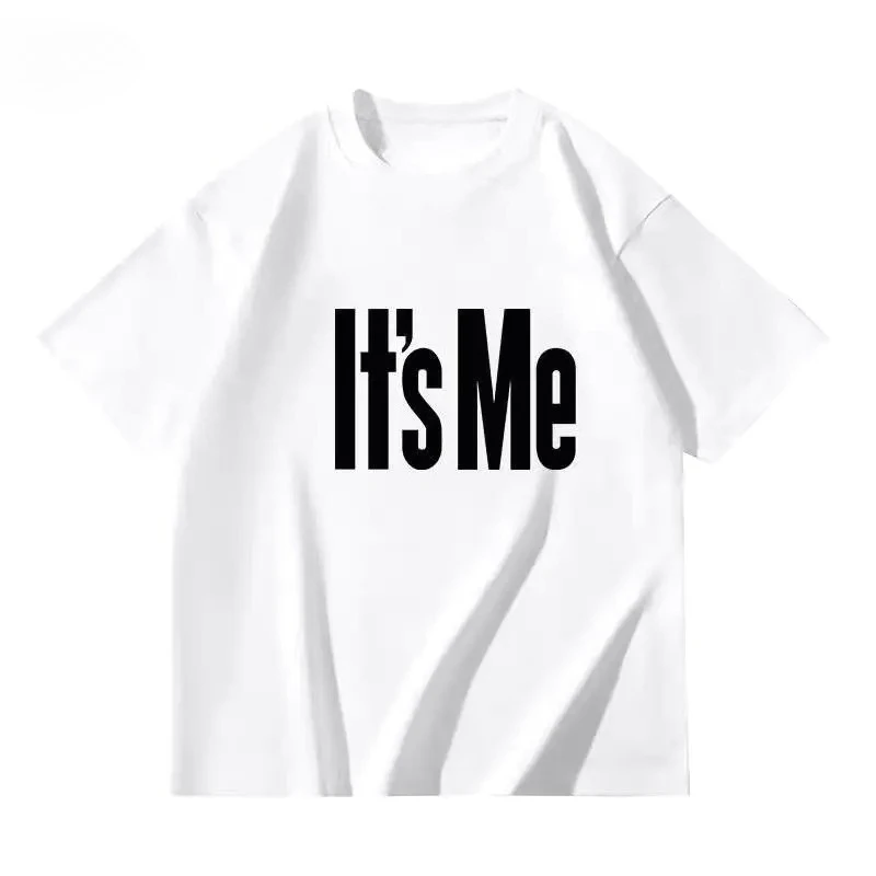 It's ME " Buchstaben-Aufdruck Personalisiertes Kurzarm-T-Shirt für Männer und Frauen Neue Mode Lässiger Trend Rundhals-T-Shirt Y2k Vintage Top – Detail 5