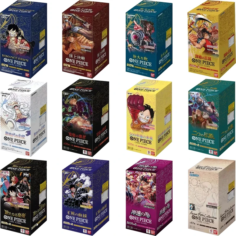 

Bandai Genuine One Piece Card OPCG 1-12 Full Series Booster Box Японская версия Луффи Аниме TCG Game Battle Collection Card Toy