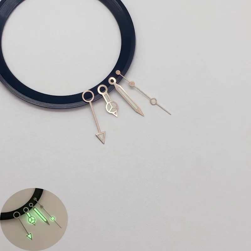 

Модификационные аксессуары для стрелок NH34 для зеленого GMT, сильные зеленые светящиеся механические стрелки для часов, аксессуары для часов для дайвинга