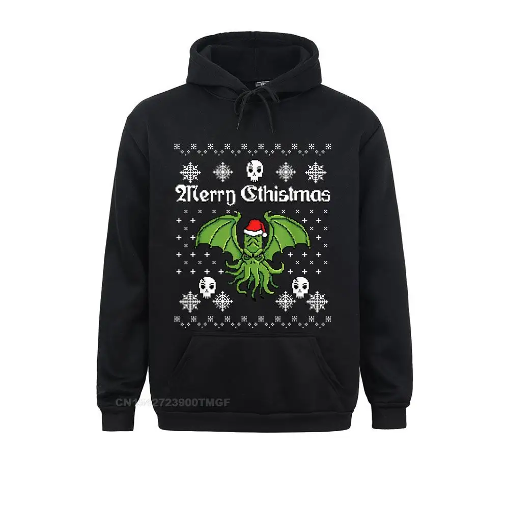 Merry Cthistmas Cthulhu Ugly Christmas Sweater Shirt Mens Prevalent Hoodies Mother Day Sweatshirts Custom Long Sleeve Hoods