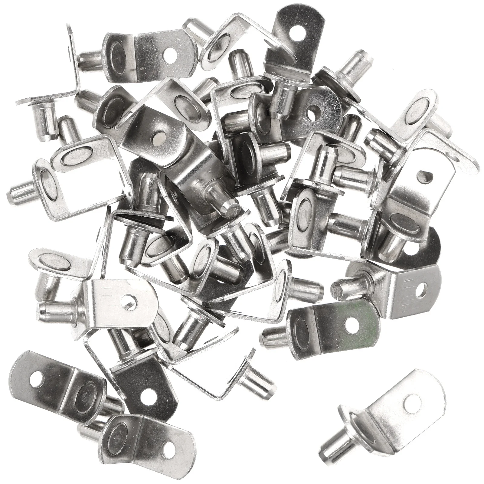 40 قطعة دبوس دعم الخزانة عالية الجودة رف فولاذي مقاطع قوية متعددة الاستخدام لخزائن أرفف الكتب خزائن عرض الحالات