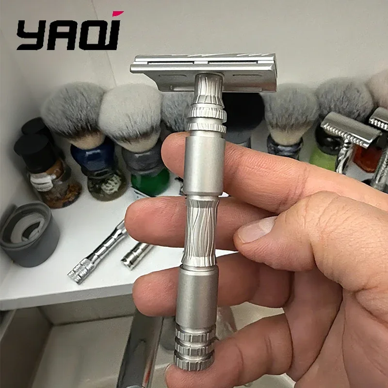 2026 YAQI Safety Razor 316 Stainless Steel Version for Men And Women with Adjustable Handle for Smooth Shave
