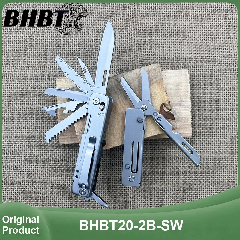BHBT 14-in-1 EDC Multitool Detachable Scissors Outdoor Camping Gadgets For Men Portable EDC Survival Tools
