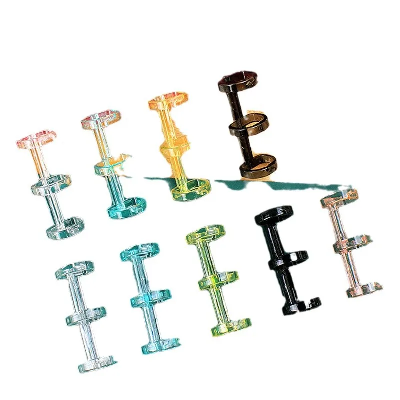 50 قطعة 3 حفرة فضفاضة ورقة الموثق حلقة دفتر الربيع دوامة خواتم الموثق قطاع مشبك كليب ملزمة كليب اللوازم المدرسية القرطاسية