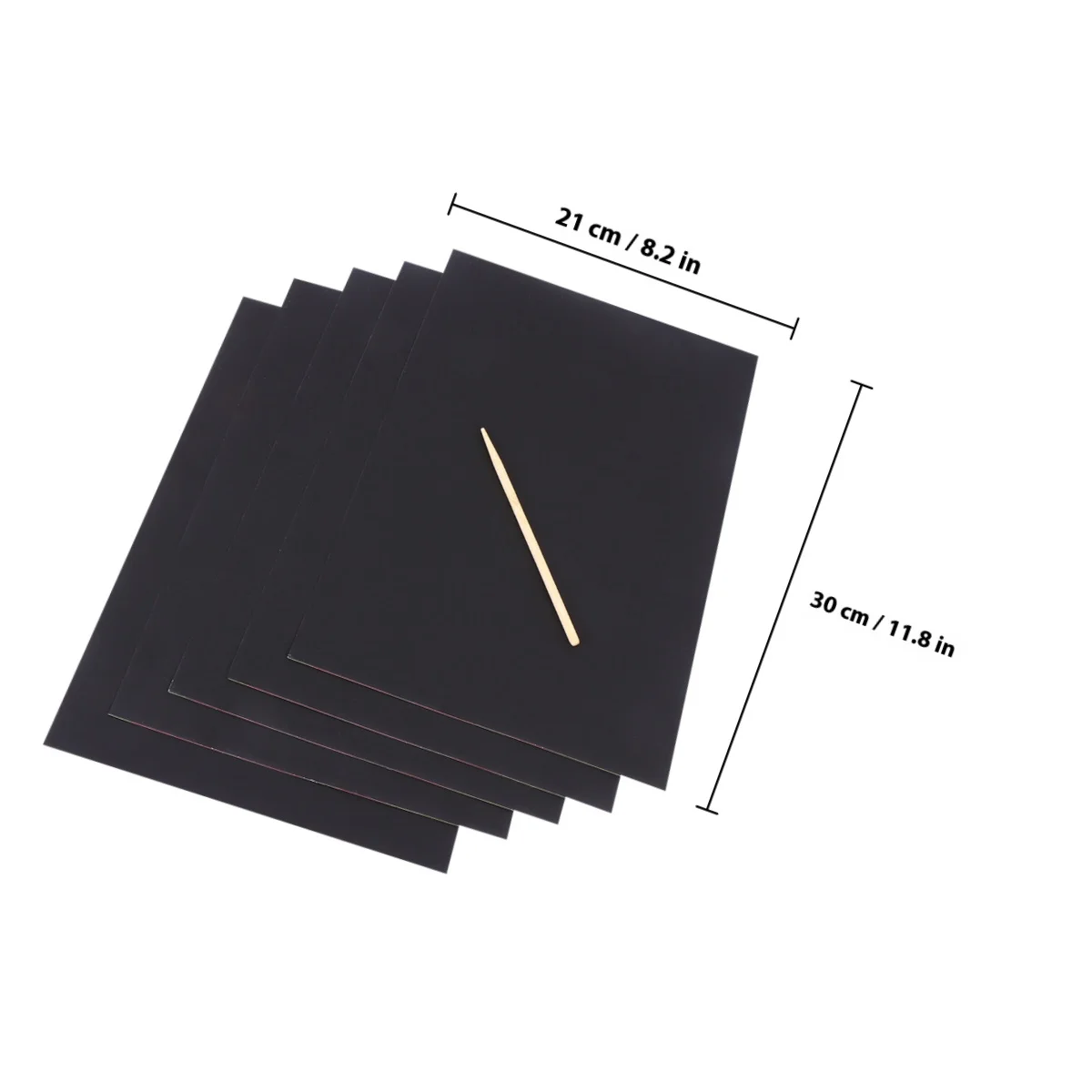 2 pacotes de arranhões ecológicos, 10 folhas pretas para crianças, projetos de arte diy, design seguro e não tóxico, ideal para a escola primária