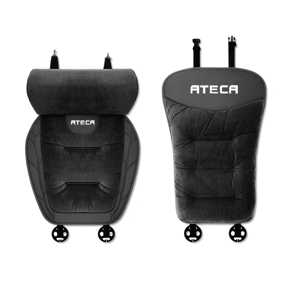 

For Seat Ateca Leon Flannel Car Seat Cushion Extended Leg Support Rear Seat Back Pad Driving Comfort Protection Cover