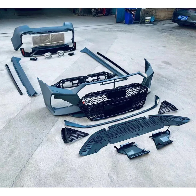 

Cc car for A7 2019-2023 RS7 C8 Style Body - 1:1 Front , Rear Bumper, Side Skirts, Full Exterior Conversion Kit