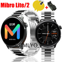 For Mibro Watch lite 2 Strap Metal Stainless Steel Adjustable Band Bracelet Luxurious Belt for men women