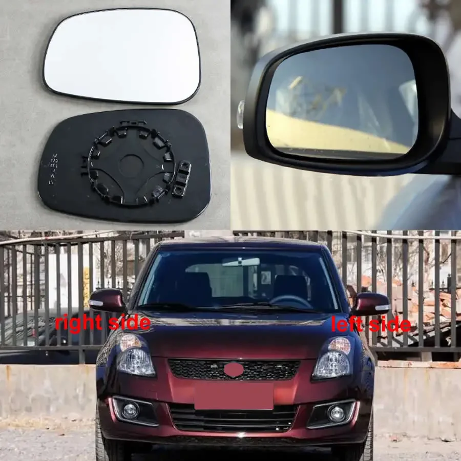 

For Suzuki Swift 2007-2016 Car Accessories Exteriors Part Side Mirrors Reflective Lens Rearview Mirror Lenses Glass 1PCS