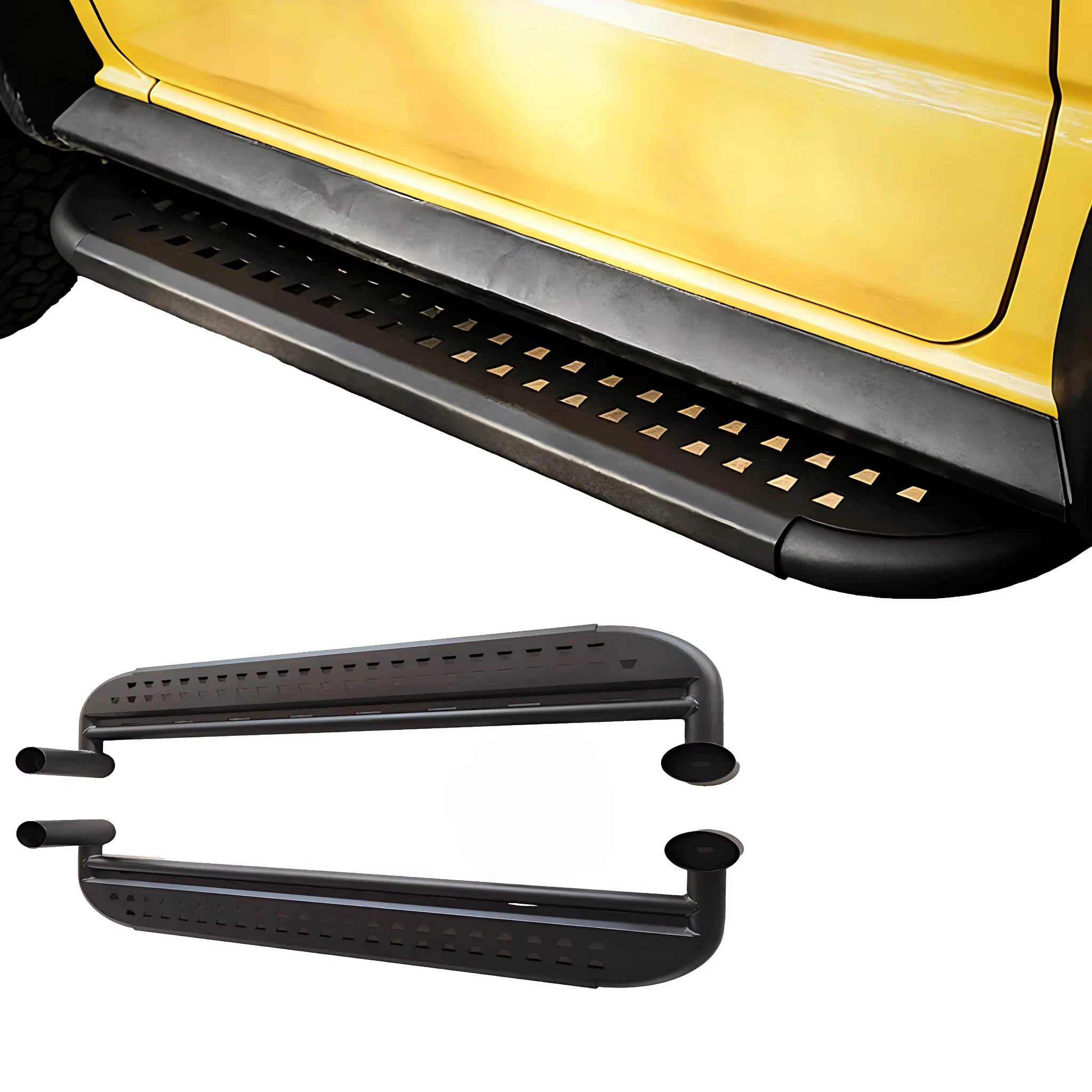 Heavy Duty Off Road Anti Slip Steel Side Pedals Car Exterior Accessories Running Boards for Jimny JB64 JB74 2018+ 2door