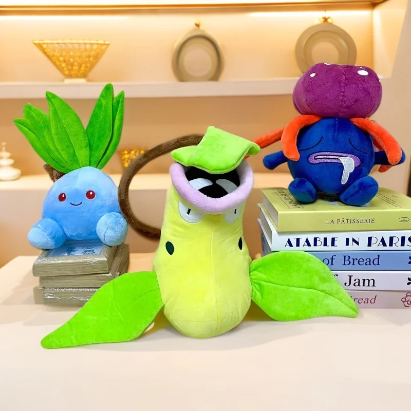 Aoger 25–30 cm Victreebel Oddish Gloom großes Pokemon-Plüschtier, Anime-Puppenkissen, Cartoon-Riesen-Pokémon-Plüschtier, gefülltes Geschenk für Kinder und Jungen
