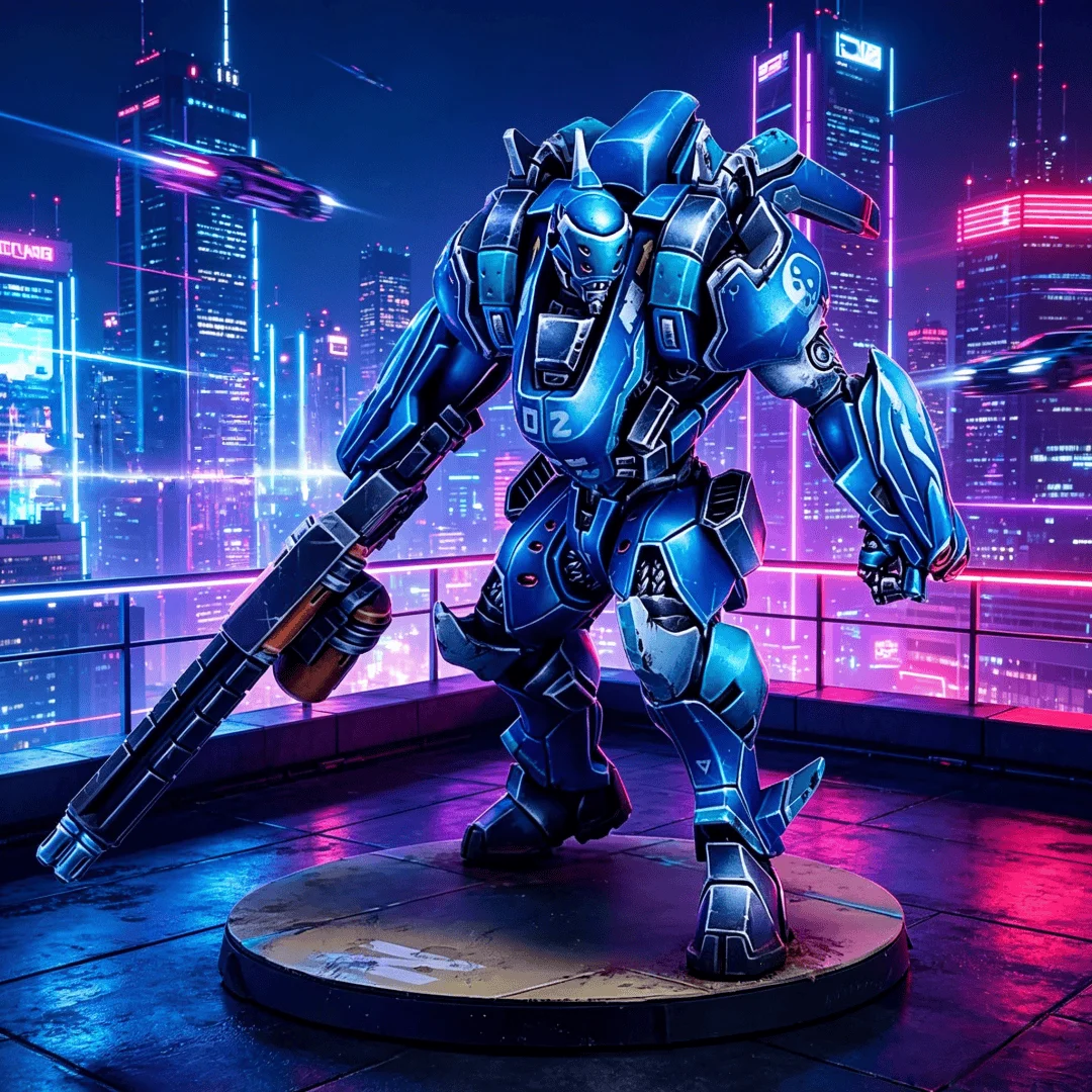 Legion Core Model Cutter Tactical Mech Set, Casting Digital Model Assembly Kit, 2 Characters, Unpainted, Includes Base DIY Model