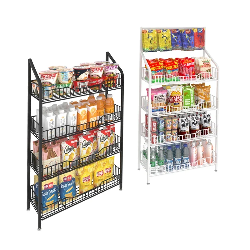 Convenience store 80cm beverage mineral water multi-layer rack removable commercial