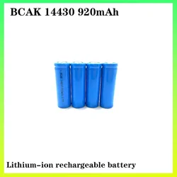 BCAK 3.7V 14430 920mAh Universal Lithium Battery 5C Discharge  for  Bright Flashlights Shavers Electric Toothbrushes